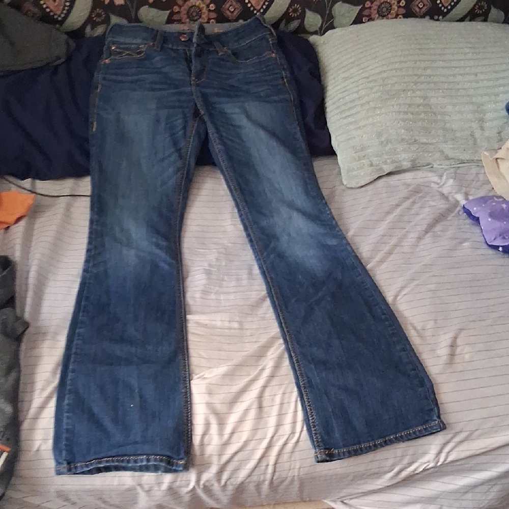 Ariat Women's Flare Jeans in Deep Blue